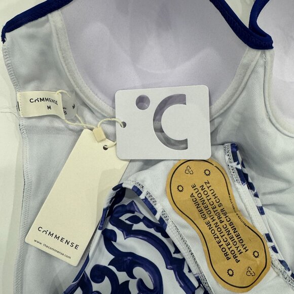 NEW Porcelain Pattern One-Piece Swimsuit and Cover Up Skirt, Size M - Picture 15 of 17